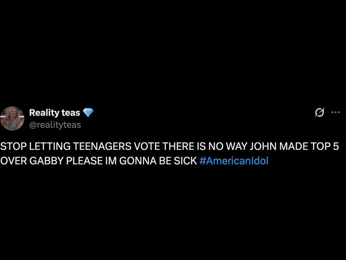 Netizens react to Gabby Samone's elimination (Image via X/ @realityteas)